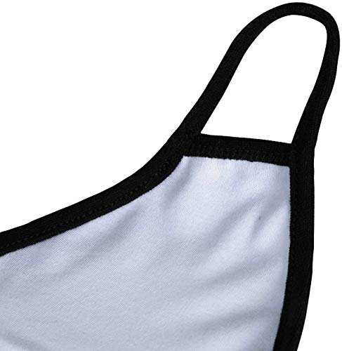 Beatbasic BB-712 8 Pack Black Face Masks, Cotton Mouth Covering Unisex Black Dust Cloth Mask, Washable, Reusable Cloth Fabric Dust Proof thumb #1