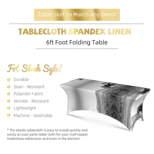 Housses de table rectangulaires extensibles pour protéger et décorer vos buffets - 6