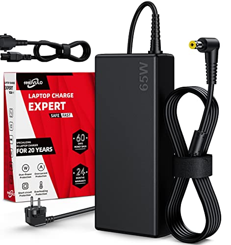 65W Cargador Portátil para Acer Aspire 5 AC Adaptador Ordenador Alimentacion E15 V5 V7 R3 R7 S3 E1 M5 Series E5-575 5253 5336 5349 5552 5560 5733 5742 5750 6423 7560 N19C3 N17Q4 PA-1650-86 N17C4