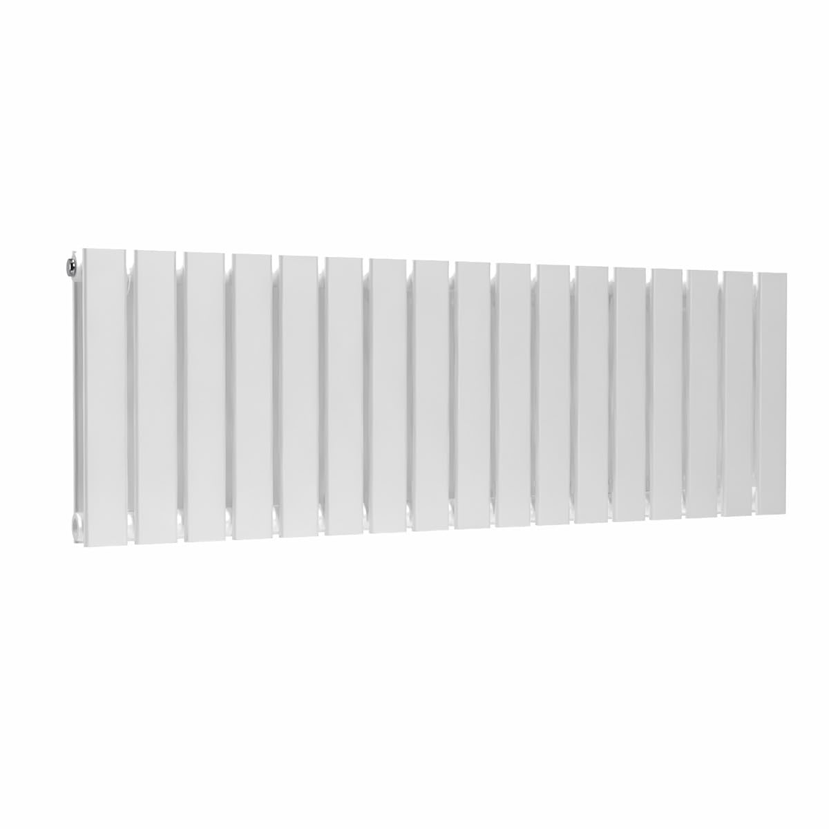 Lux Heat White Flat Horizontal Double Panel Designer Radiator 400mm (H) x 1190mm (W)