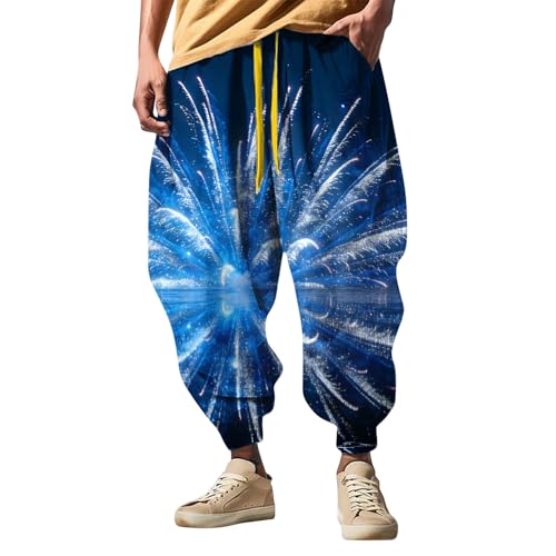 Pantalon de survêtement d'été contre la chaleur coupe large