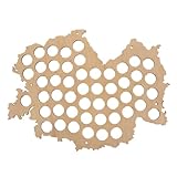 Fournitures de brassage — une décoration murale idéale pour un meuble, un garage, un bar ou un salon, carte en bois à faire soi-même