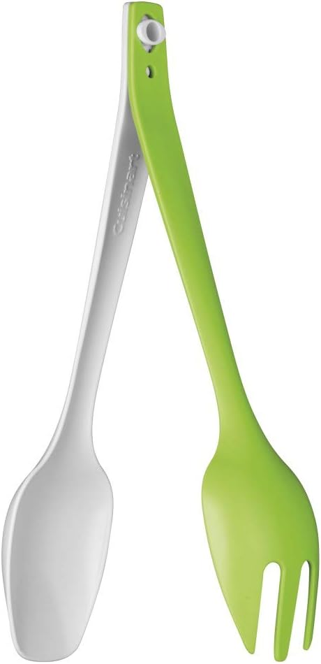 Cuisinart Toss ‘N Serve Salad Green & White Tongs, One Size, Green Cuisinart Toss ‘N Serve Salad Green & White Tongs, One Size, Green