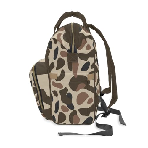 Old School Camo Duck Backpack/Mallard Duck Travel Bag/Trendy Duck Camo Carryon3