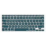 MOSISO Keyboard Cover Silicone Skin Compatible MacBook Pro 13 Inch, 15 Inch (with or Without Retina Display, 2015 or Older Version) MacBook Air 13 Inch, Deep Teal
