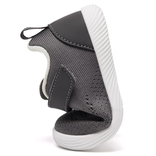 Image of MORENDL Toddler Sneakers Baby Boys & Girls Barefoot Shoes Lightweight Breathable Walking Running Tennis Athletic Sport Shoes