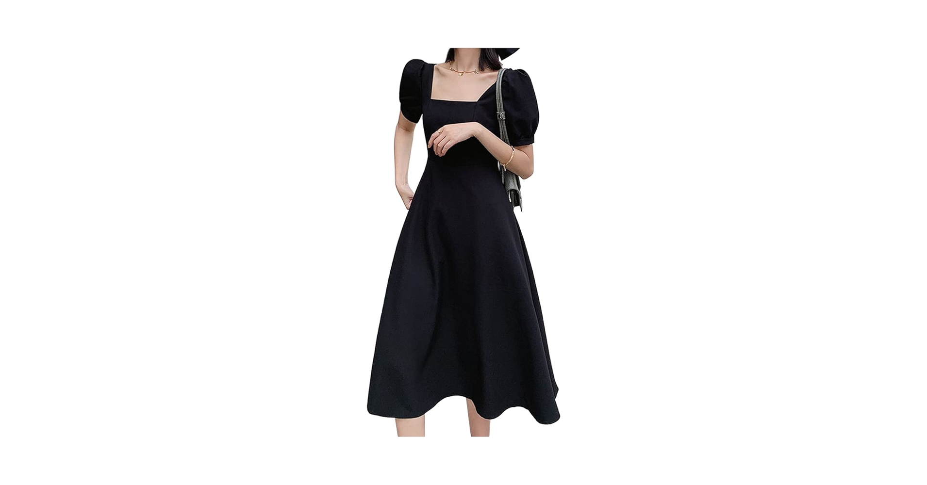 ワンピース AMICA 140cm CLOVER PUFF DRESS BRETTA SWEETHEART TWIST CUT OUT PUFF SLEEVE MAXI DRESS