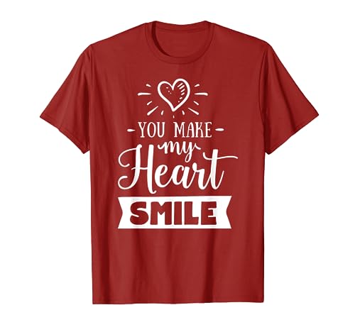 You Make My Heart Smile Matching Couples Love T-Shirt