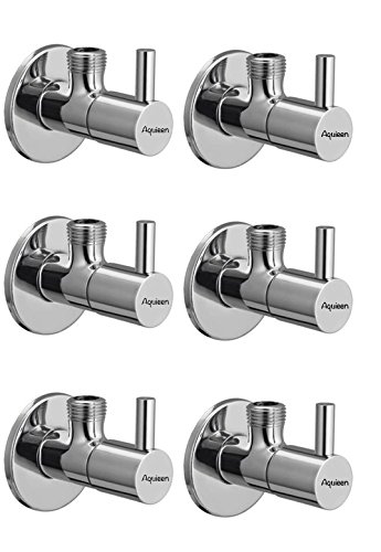 Aquieen Mini Flora Brass Angle Stop Valve (Pack of 6) (B0748JZ3DP) Amazon Price History, Amazon Price Tracker