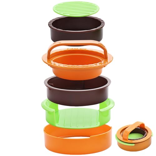 Máquina Para Hacer Hamburguesas, Molde Para Carne, Máquina Para Hacer Hamburguesas, Moldeador De PP Antiadherente De 4,5 Pulgadas, Utensilio De Cocina Combinado Portátil | Herramienta