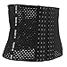 Zerodis Frauen Taille Trainer, Schwarz Atmungsaktive Taille Schlankheitsgürtel Weiche Bauchband Taille Trimmer Trainingsgürtel für Frauen Body Shaper(XXXL-schwarz)