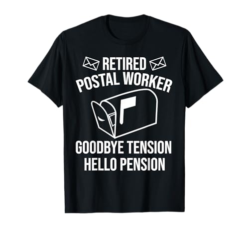Goodbye Tension Hello Pension Funny Retirement Gift T-Shirt