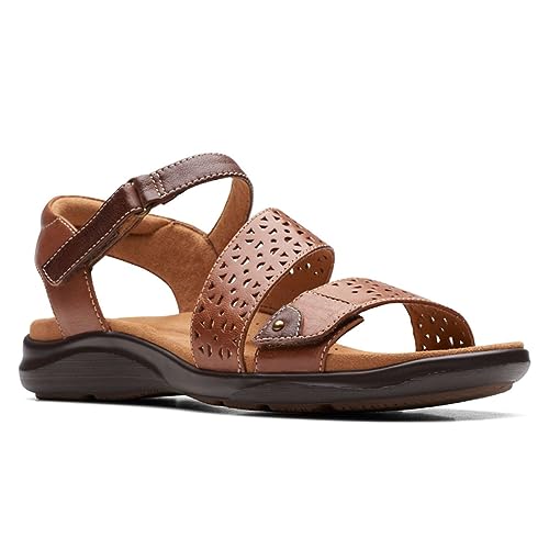 Clarks Kitly Way 37 marron clair avec semelle confort en cuir souple