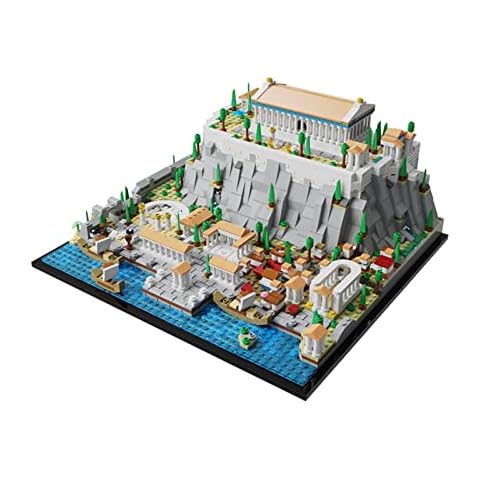 Modular House Building 1940Pcs MOC-117805 Acropolis of Athens Nano Micro Building Blocks Mini Construction Toy Set Educational Toy Gift for Adults and Children Compatible with Lego Cover