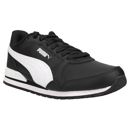 PUMA Mens St Runner V3 Leather Lace Up Sneakers Shoes Casual - Black2