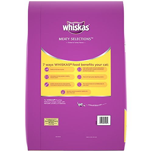 Whiskas Meaty Selections Chicken And Turkey Flavors Dry Cat Food 15