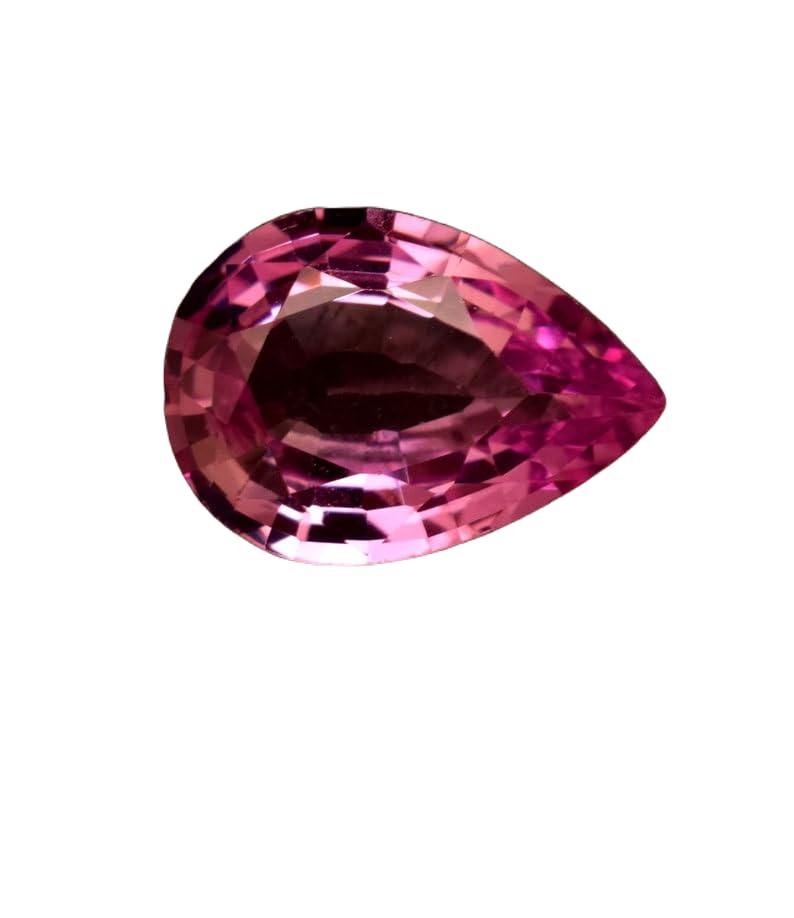 Saphir rose naturel en poire 13x9mm pour la création de bijoux uniques