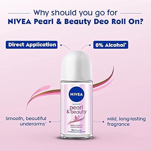 Nivea Pearl & Beauty Roll-On Deodorant 50 Ml (Pack Of 3) #TOP2