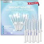 Venus Visage Teeth Whitening Gel Syringes (8 Pack) - Teeth Whitening Kit Refill for Trays - No Sensitivity - Visible Results (3 ml/0.10 fl oz Each)