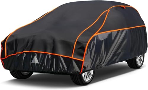 Image of Kayme Hail Protector SUV Car Cover,Anti Hail Thickened Multi-Layered EVA Car Cover Waterproof All Weather with Wind Straps, Outdoor Hail Protection Cover, Fit SUV Jeep-Length(208 to 211 Inch)
