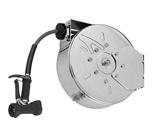 T&S Brass B-7122-C05 Hose Reel, Enclosed, Stainless Steel, 3/8