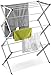 Honey-Can-Do Commercial Accordion Drying Rack, Chrome