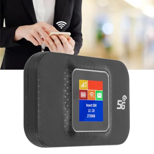 Image of EBTOOLS Mobile Hotspot, 4G LTE Mobile Hotspot with SIM Card Slot, Up to 10 Users, Network Router, Portable Router for Phone Tablet Laptop (Black)