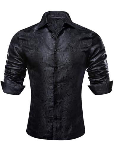 Barry.Wang Paisley Silk Button Down Shirt