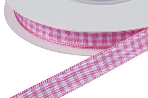 Ribbonitlux Gingham Ribbon, 9mm X 22 Meters, Plaid Checkered Ribbon with Woven Edge - Image 2
