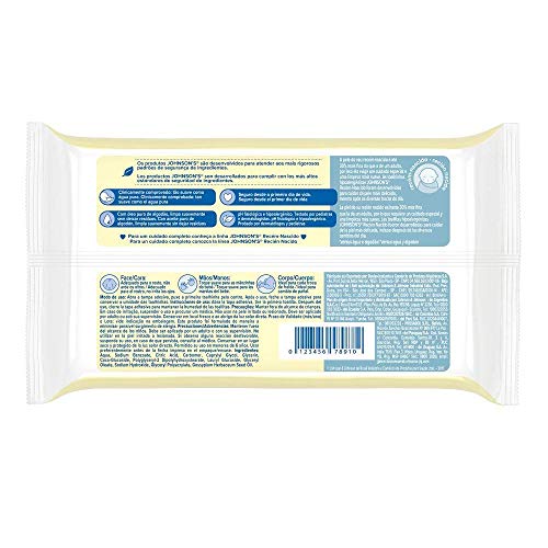 Johnson's Baby Lenços Umedecidos Baby Recém Nascido,96un