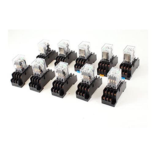 Relais 12V CC 14 broches avec témoin LED verte pour un contrôle sécurisé