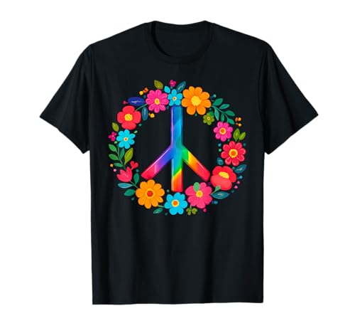 Peace Love Flower Power Retro Hippie Kostüm Tie Dye 60er 70er Jahre...