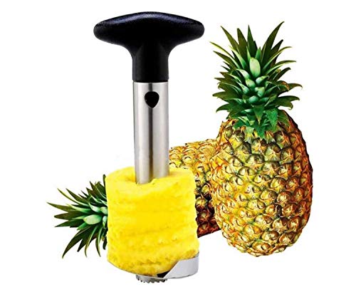 ARSUK Pelador de Piña de Acero Inoxidable, Cortador para fruta fácil cocina herramienta corer Slicer Cortador acero inoxidable