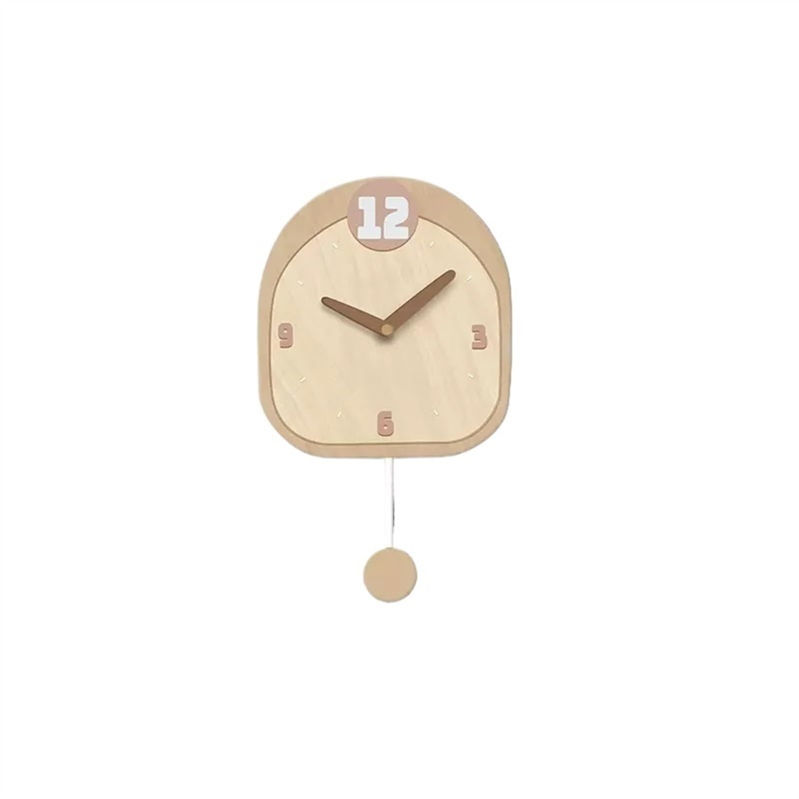 EINES No-punch Living Room Wall Clock Design Clock Personalized Mute Bedside Clock Ornament Creative Wall Clock Mute Clock(A,M)