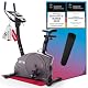 Christopeit Ergometer Heimtrainer Indoor Fahrrad ET 6 mit 24 Widerstandsstufen, bis 150kg und 200cm, 12kg Magnet-Bremssystem, Kinomap, Bluetooth, Pulsmessung, inkl. Bodenschutzmatte