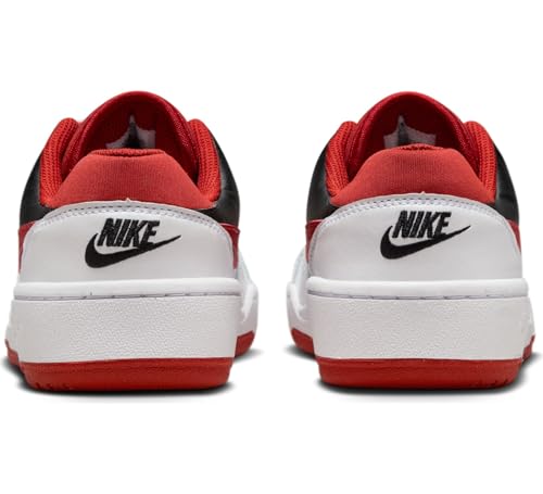 Nike Full Force Low Big Kids' Shoes (FV5929-100, White/Black/Team Orange/Mystic Red) Size 73