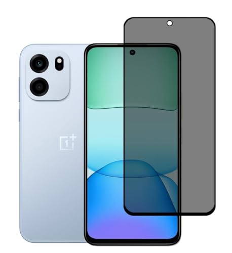 Image of ZARALA Privacy Tempered Glass Compatible for OnePlus Nord CE 6 (6.78 Inch) Edge to Edge Full Screen Coverage with Easy Installation kit & Cable Protector | Anti-Spy Protection