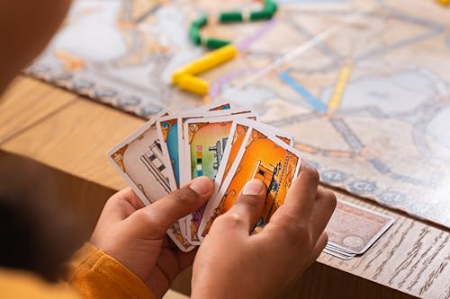 Image of Asmodee Ticket to Ride Europe Board Game - Embark on a Railway Adventure Across the Continent! Fun Family Strategy Game for Kids & Adults, Ages 8+, 2-5 Players, 30-60 Min Playtime