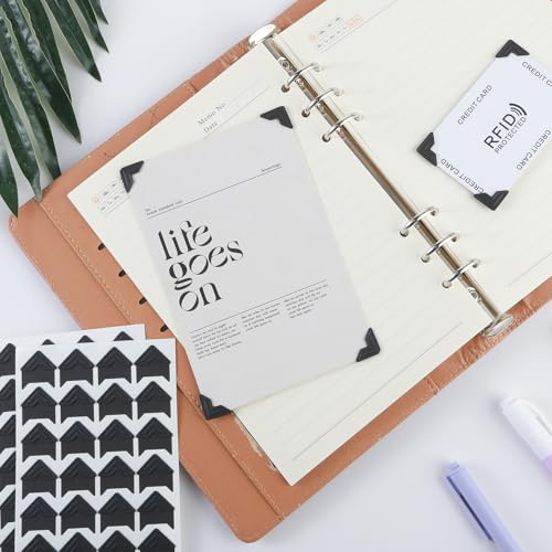 HaiFafafaing 360 Stück Fotoecken Selbstklebend Foto Ecken Kleber Fotoecken Aufkleber für Scrapbook Foto Klebepads Vintage für DIY Scrapbooking Fotoalbum Tagebuch Sammelalben