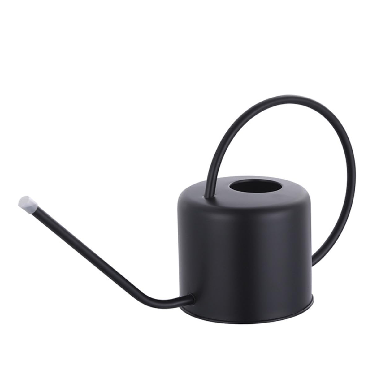 Regadera de Jardín de Acero Inoxidable de 1.3l Boca Larga, Ligera y Elegante para Riego de Plantas en Interiores y Exteriores