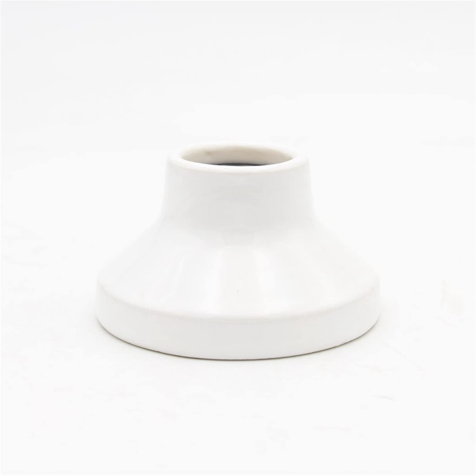 Douilles de lampe, adaptateur de lampe, 1 pièce Support de plafonnier E27 de style européen Support de lampe à vis Support de lampe en céramique Accessoires Support de lampe (blanc)