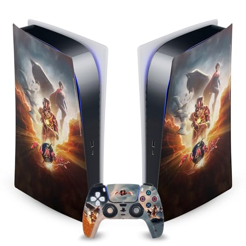 Autocollant PS5 Digital The Flash pour masquer les rayures de votre console et manette