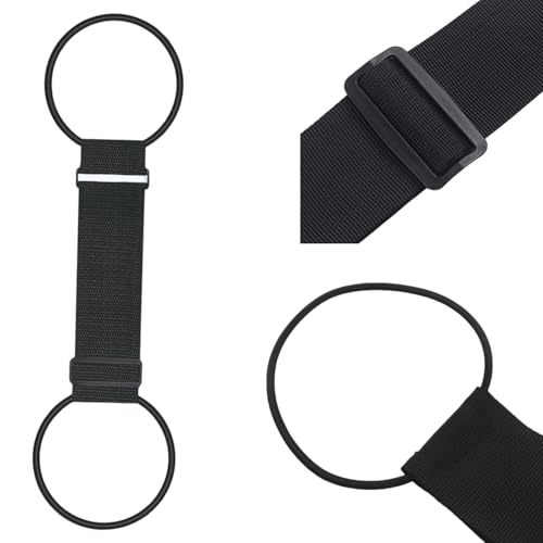 Image of 4 Pack Luggage Straps Suitcase Multi Use Strong Adjustable Elastic Belt for Attaching Extra Bags Purse to Suitcase Handle Lightweight and Durable Travel Bag Accessories