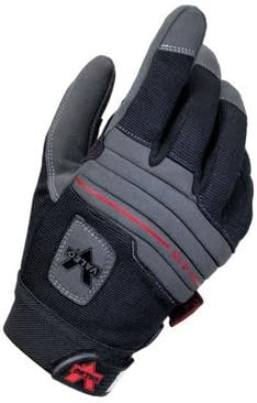 Valeo(R) X-Large Black Mechanics Anti-Vibe Full Finger Synthetic Leather Anti-Vibration Gloves With Elastic Cuff, AV GEL Padding In Palm And Thumb, Stretch-Knit Padded Back, And EVA Padded Split Knuckles. Sold by 1 / PR
