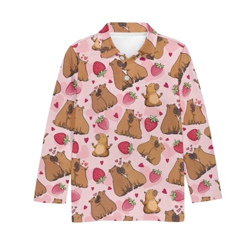 HUIACONG Kids Boys Golf Shirts for Children Girls Tops Sweatshirts