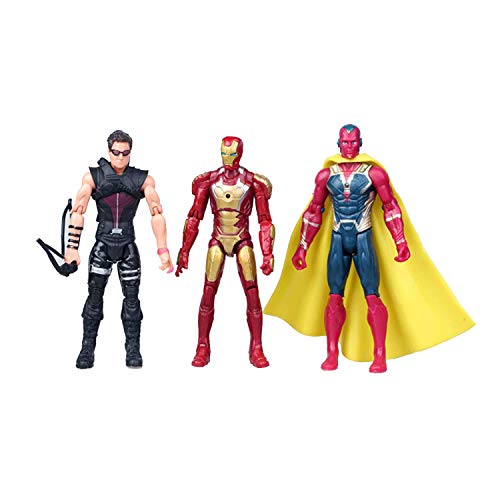 Poiuyt FCZLM10 Super Hero Series Exclusive Figure Set, 10 Collectible 6.7-Inch Action Figures thumb #2