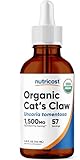 Nutricost Organic Cat's Claw Liquid Drops 3.8 Fl Oz for 57 Servings - Uncaria Tomentosa, USDA Organic, Vegan-Friendly, GMO-Free, Gluten-Free