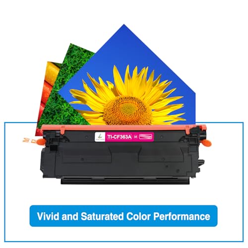 508A Toner Cartridges Set 4-Pack: M553 Toner Compatible Replacement for HP 508A 508X CF360A CF361A CF362A CF363A for M553dn M577 M553X M553N Printer Ink New Version (Black Cyan Yellow Magenta)