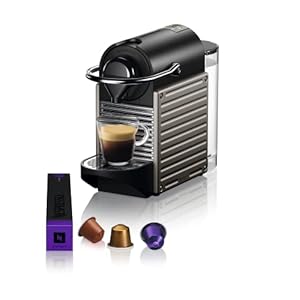 Nespresso Krups Pixie XN304T koffiecupmachine, Ultracompact ontwerp, 19 bar, Snelle opwarming in 25 seconden