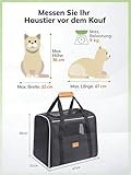 Morpilot Hundetragetasche Katzentragetasche, Haustiertragetasche, Faltbare Transporttasche Transportbox mit Schultergurt und Faltbare Hundenapf für Hunden oder Katzen